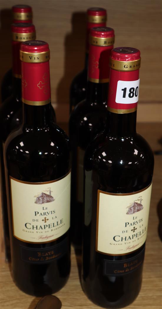 Six bottles of Le Parvis de la Chappelle